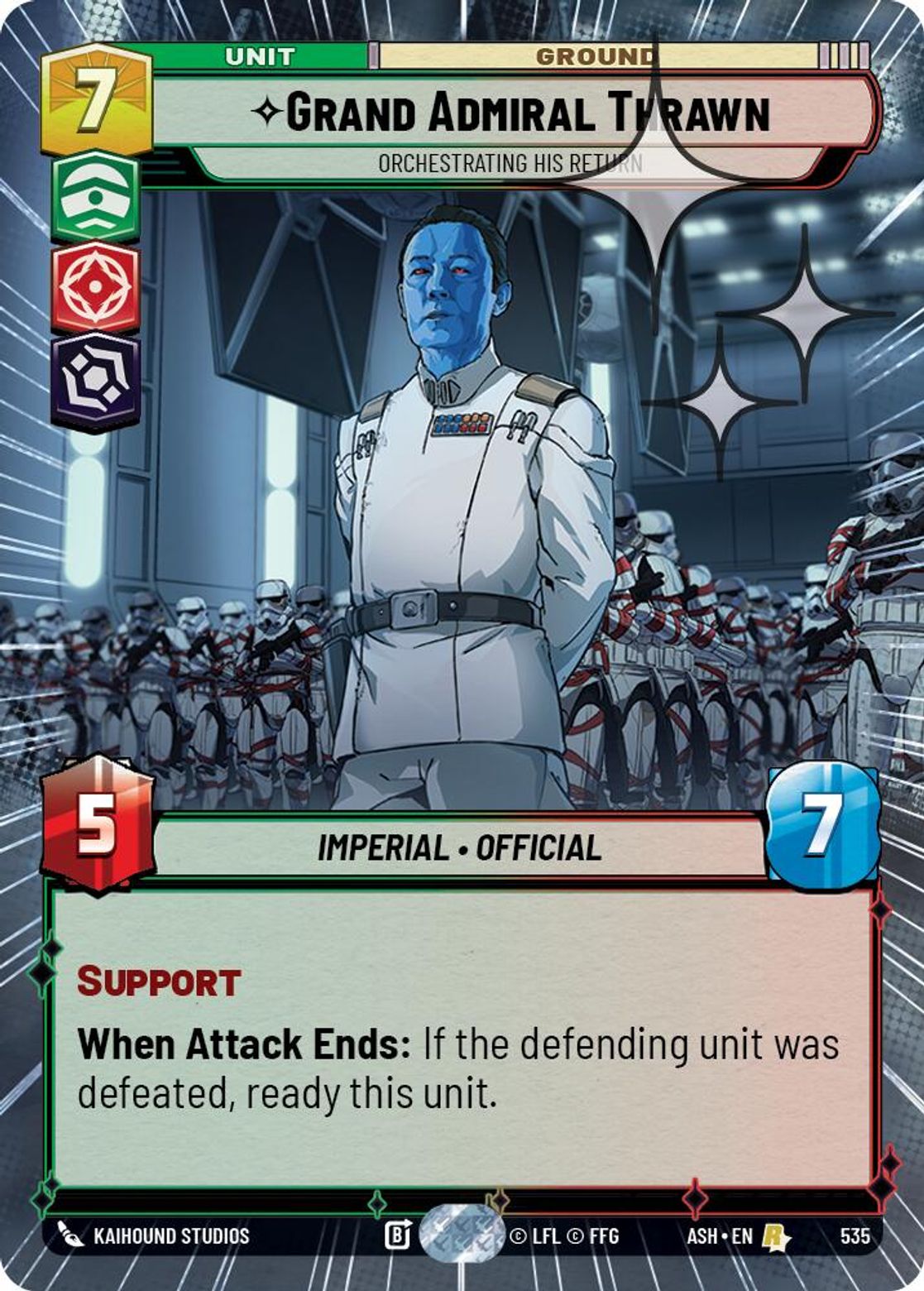 Grand Admiral Thrawn, Orchestrating His Return — Ashes of the Empire 535