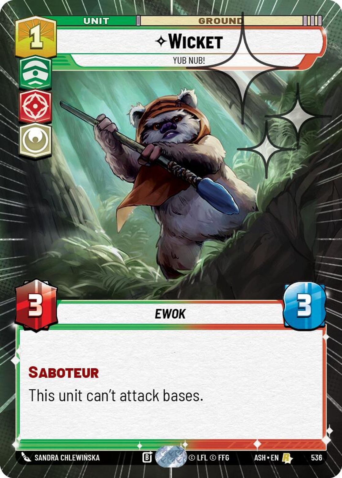 Wicket, Yub Nub! — Ashes of the Empire 536