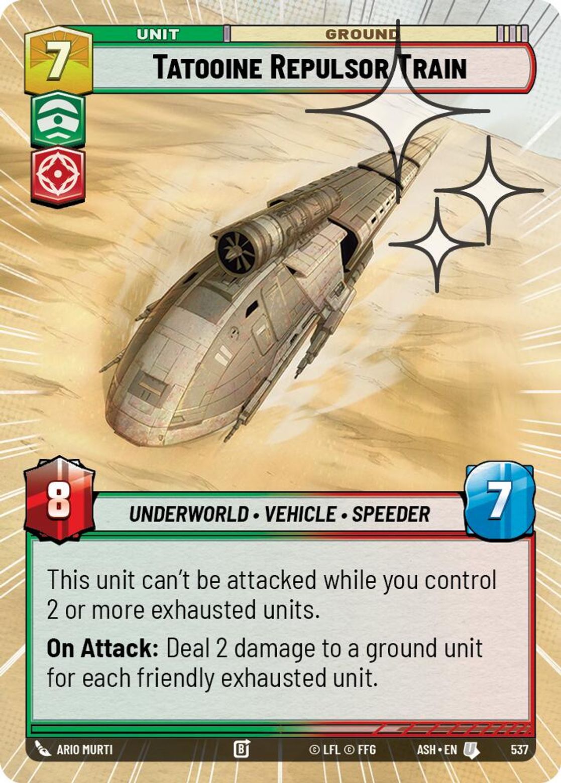 Tatooine Repulsor Train — Ashes of the Empire 537