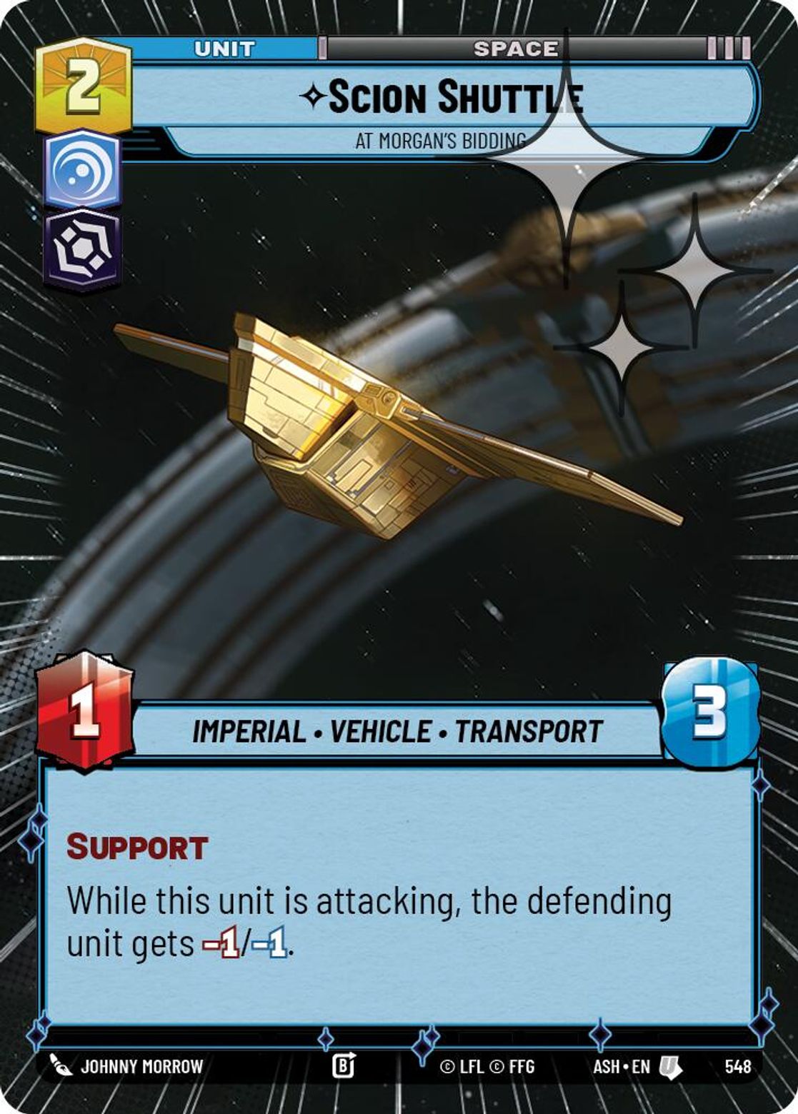 Scion Shuttle, At Morgan's Bidding — Ashes of the Empire 548