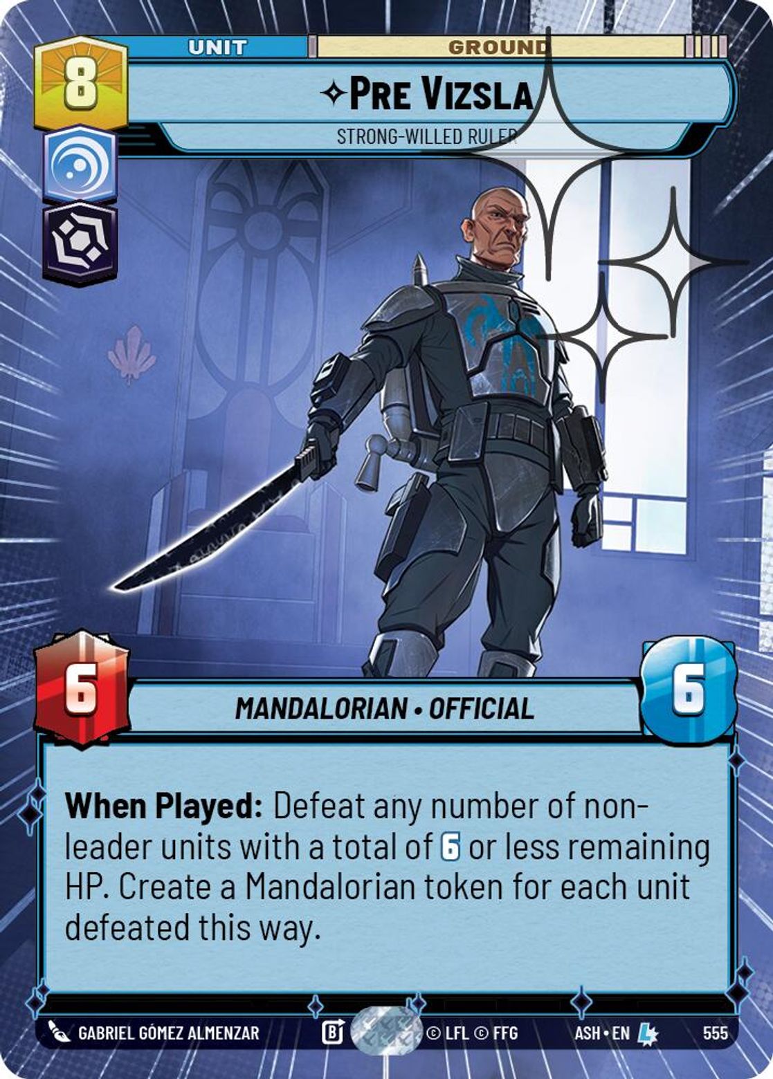Pre Vizsla, Strong-Willed Ruler — Ashes of the Empire 555