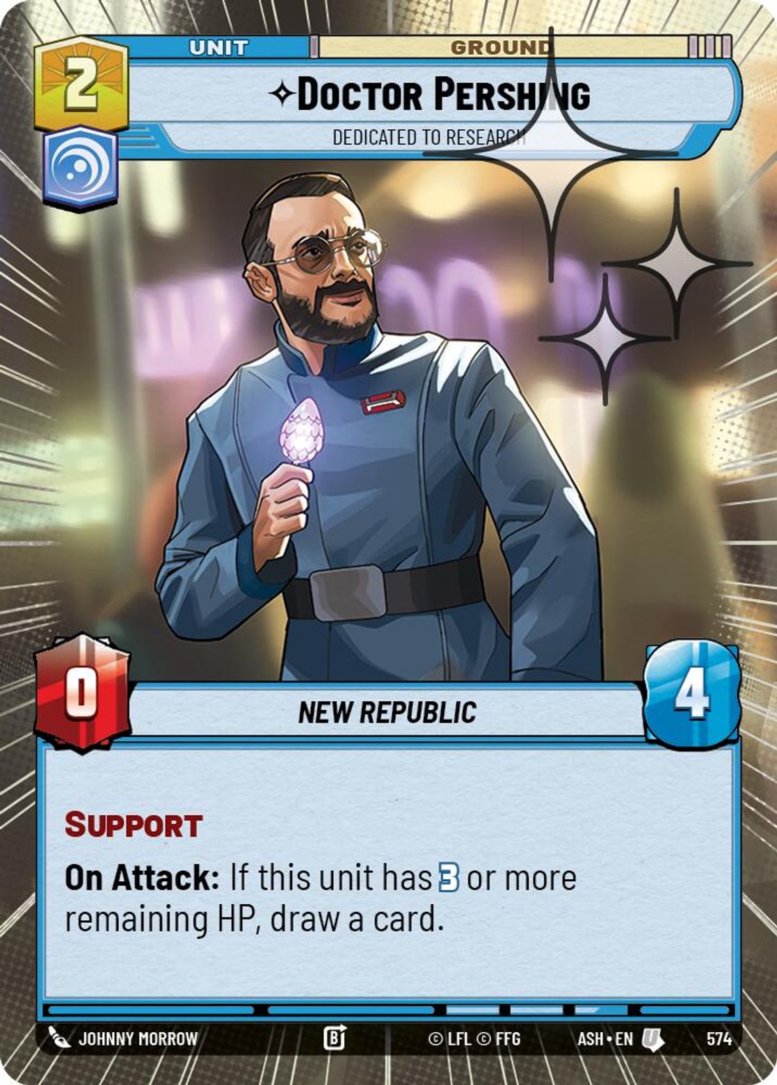 Doctor Pershing, Dedicated to Research — Ashes of the Empire 574