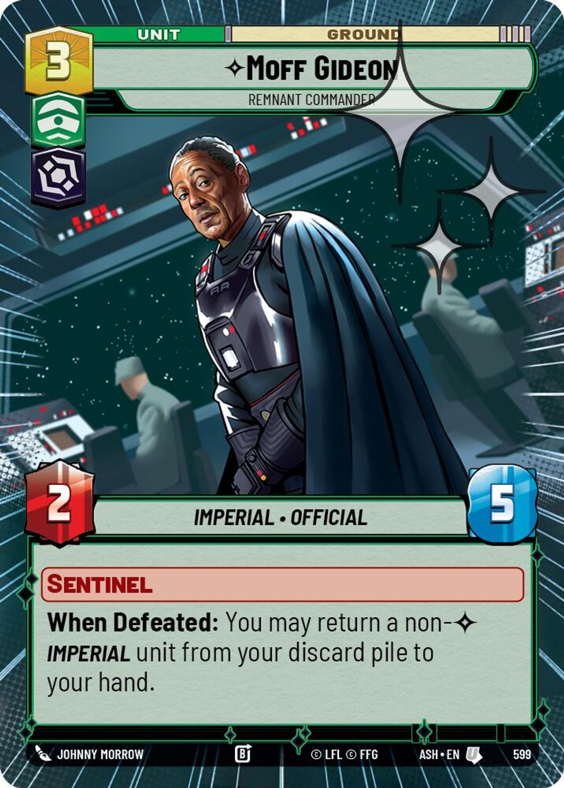 Moff Gideon, Remnant Commander — Ashes of the Empire 599