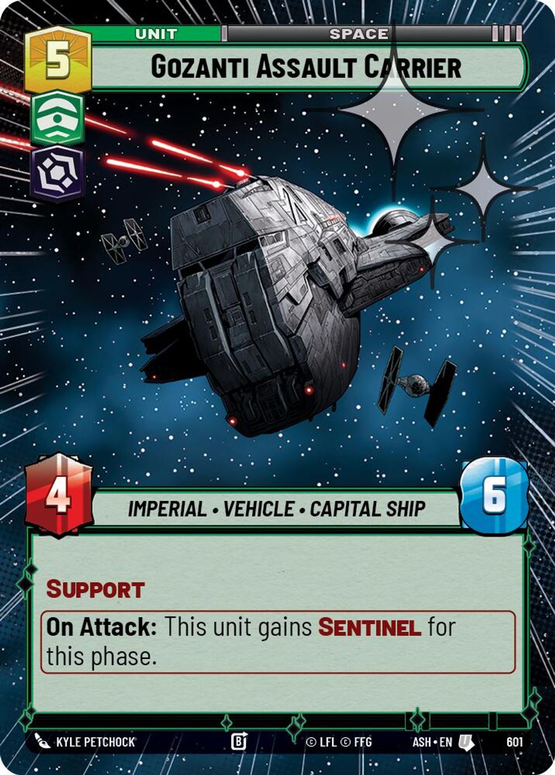 Gozanti Assault Carrier — Ashes of the Empire 601