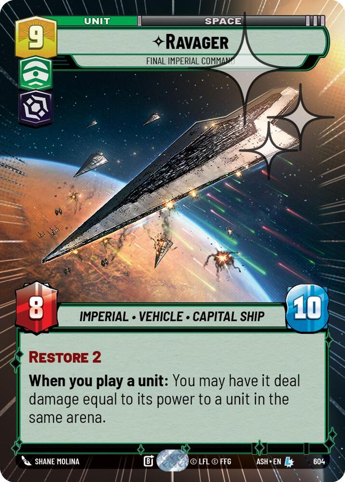 Ravager, Final Imperial Command — Ashes of the Empire 604