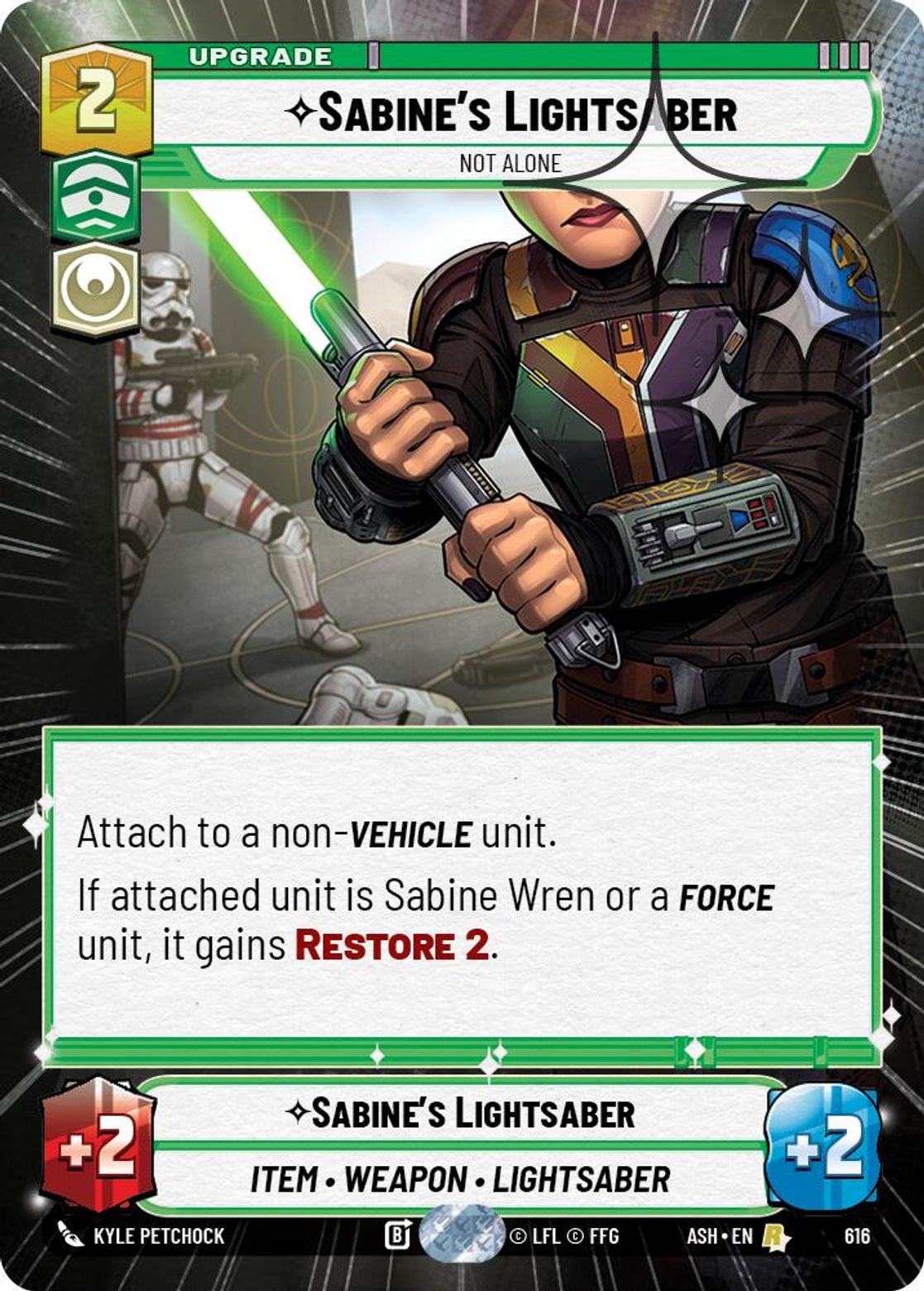 Sabine's Lightsaber, Not Alone — Ashes of the Empire 616