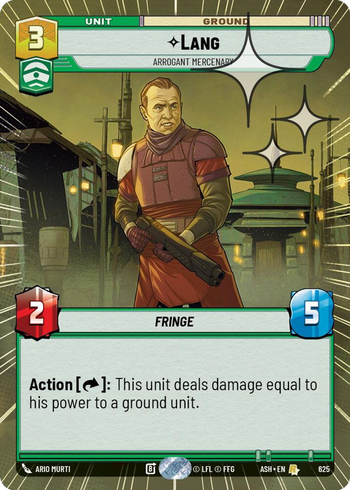 Lang, Arrogant Mercenary — Ashes of the Empire 625