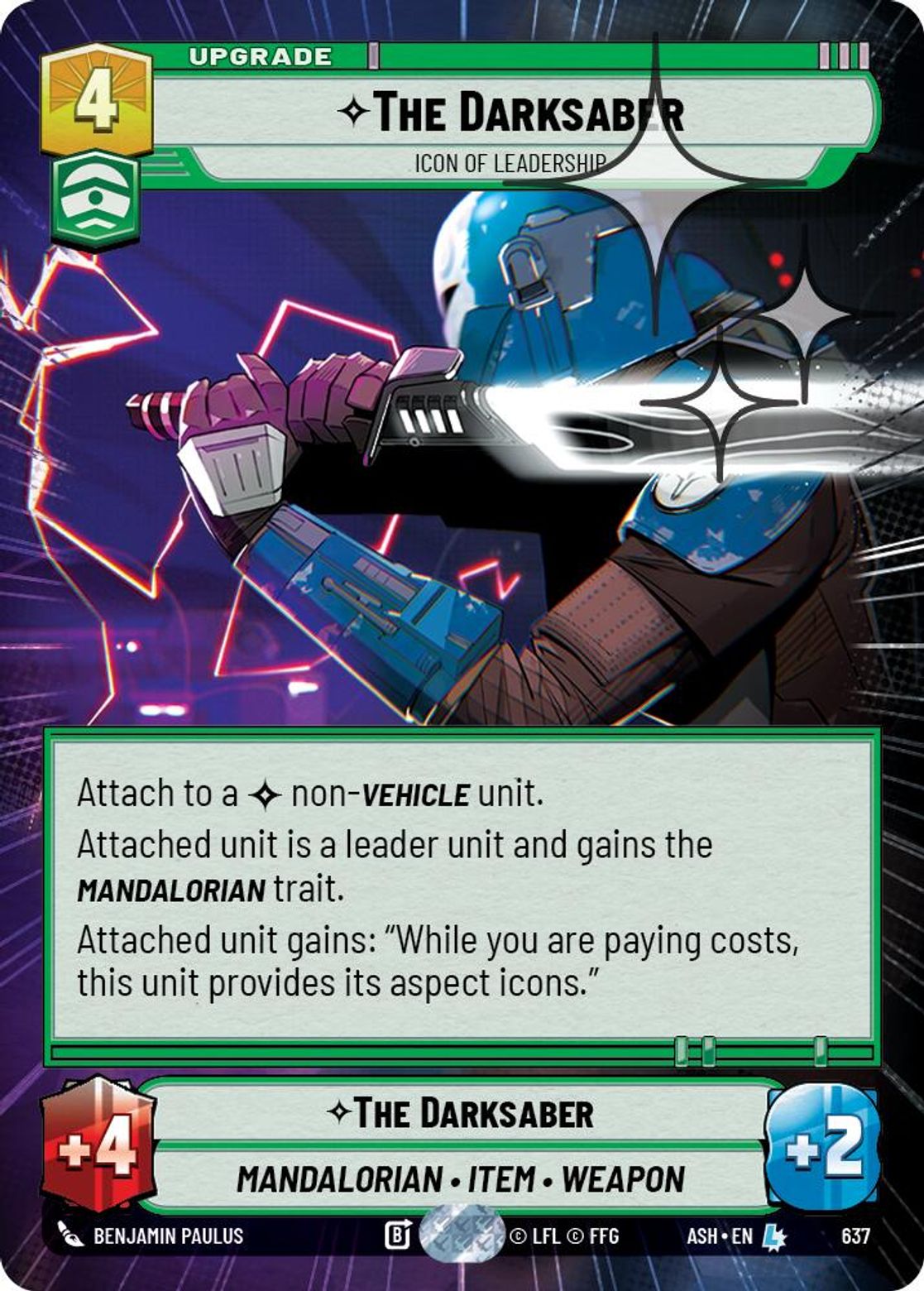 The Darksaber, Icon of Leadership — Ashes of the Empire 637