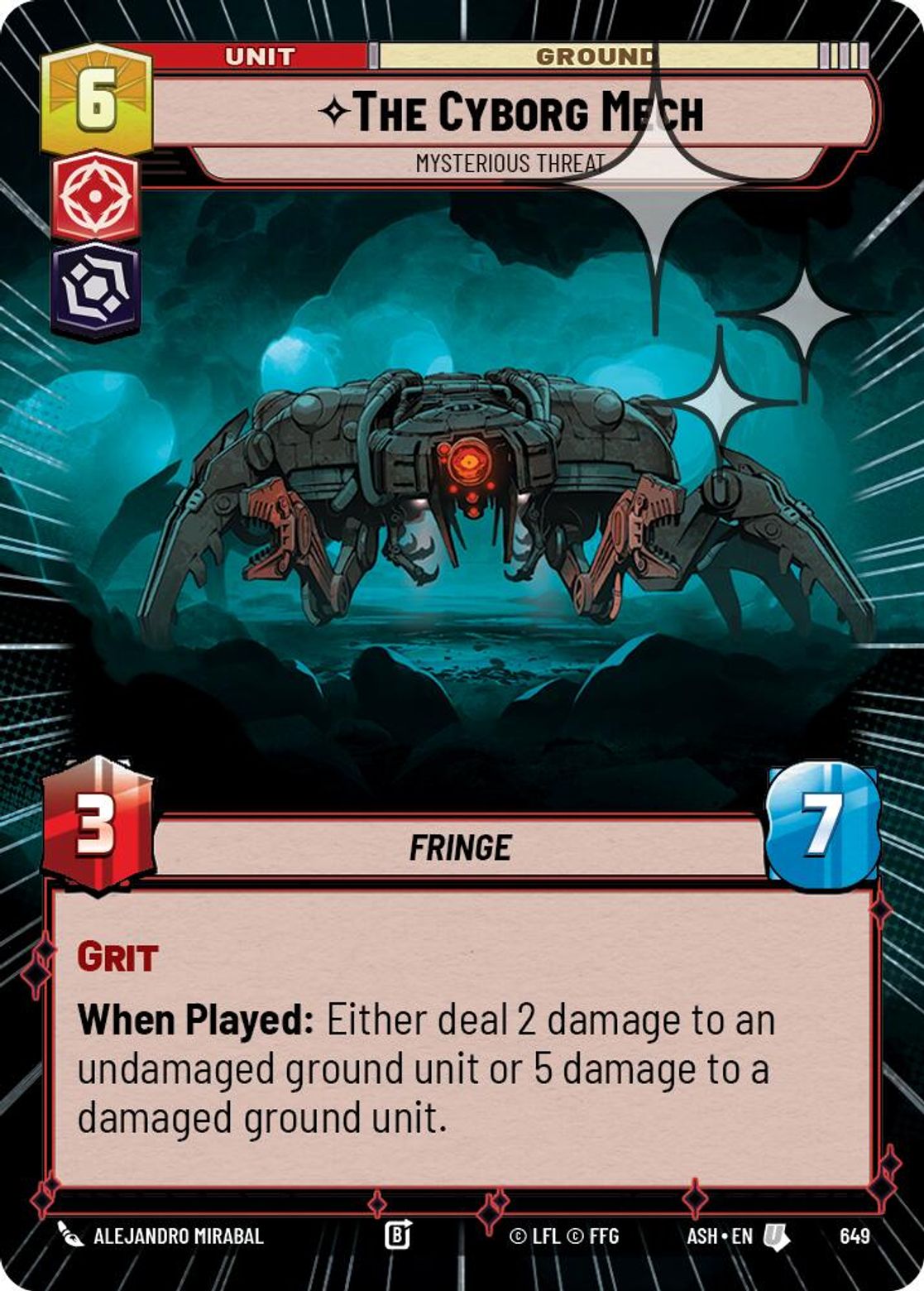 The Cyborg Mech, Mysterious Threat — Ashes of the Empire 649