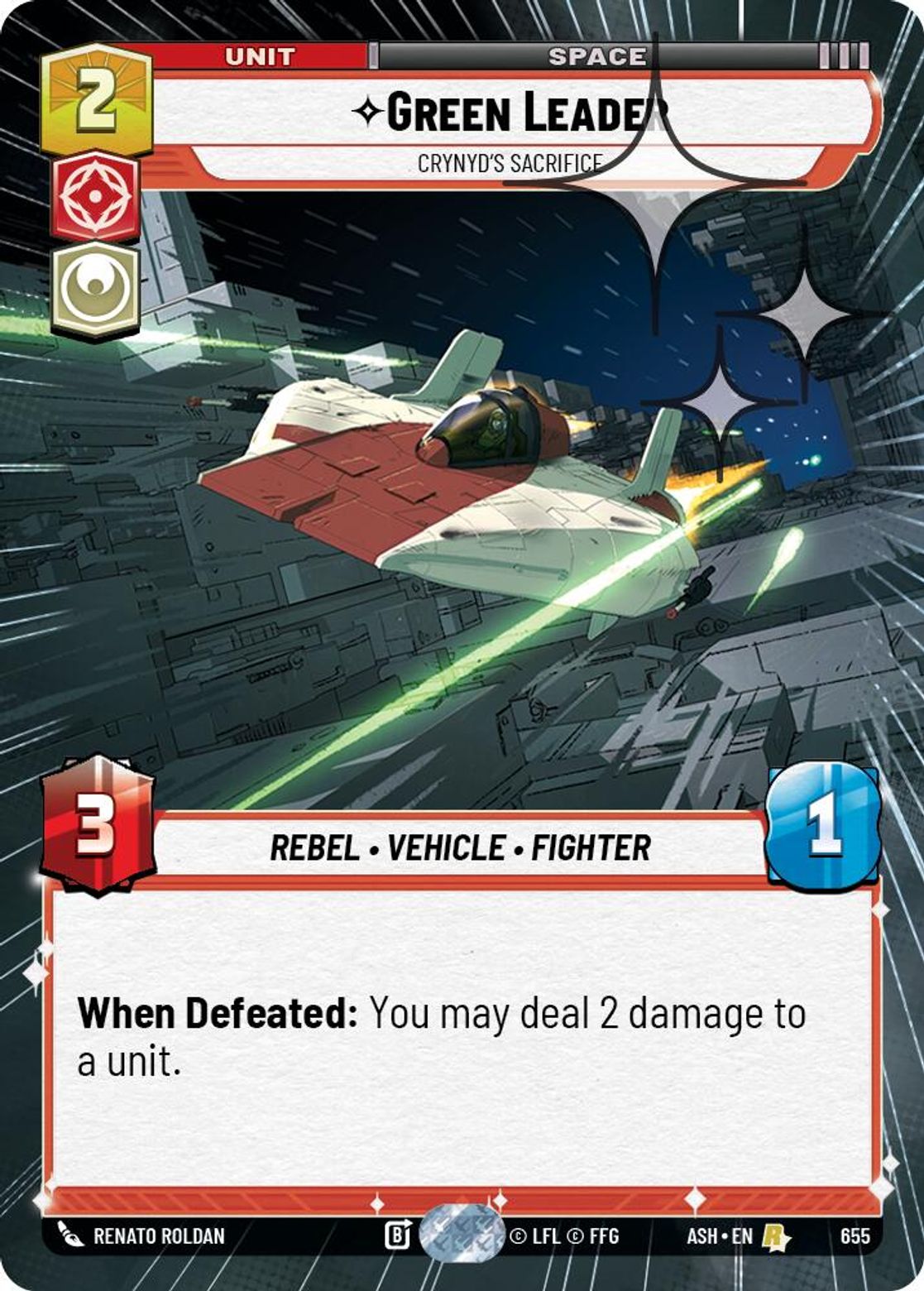 Green Leader, Crynyd's Sacrifice — Ashes of the Empire 655
