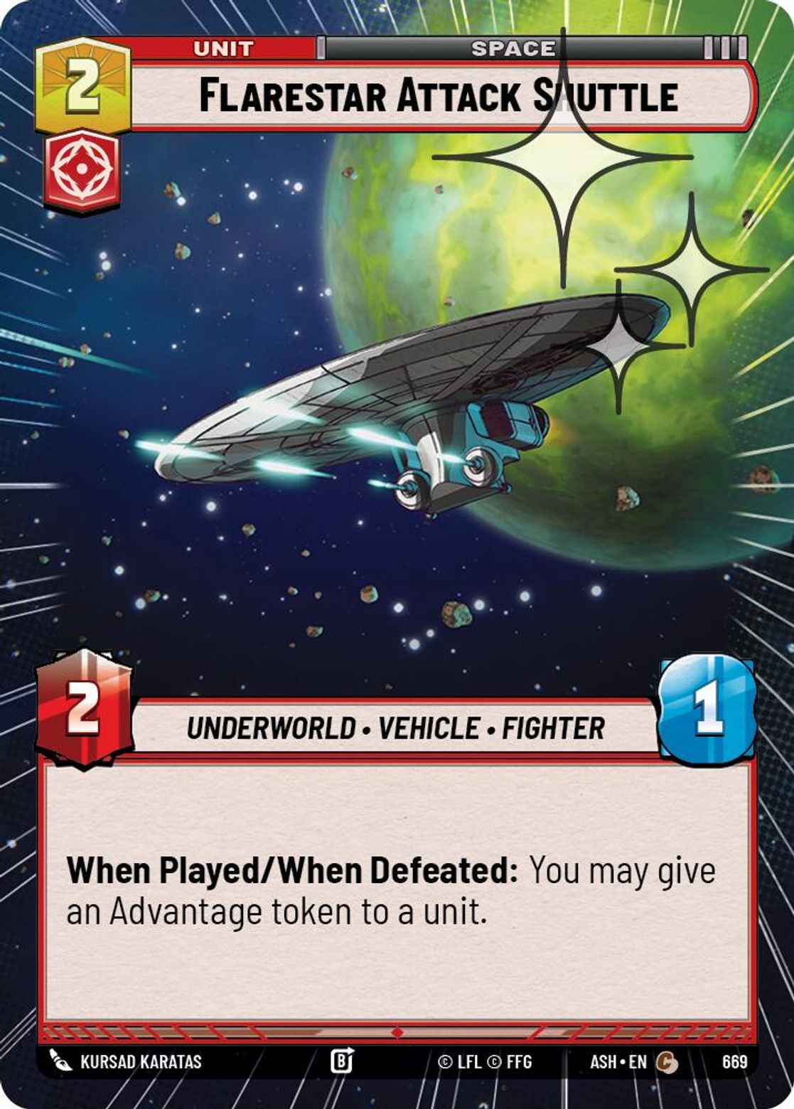Flarestar Attack Shuttle — Ashes of the Empire 669