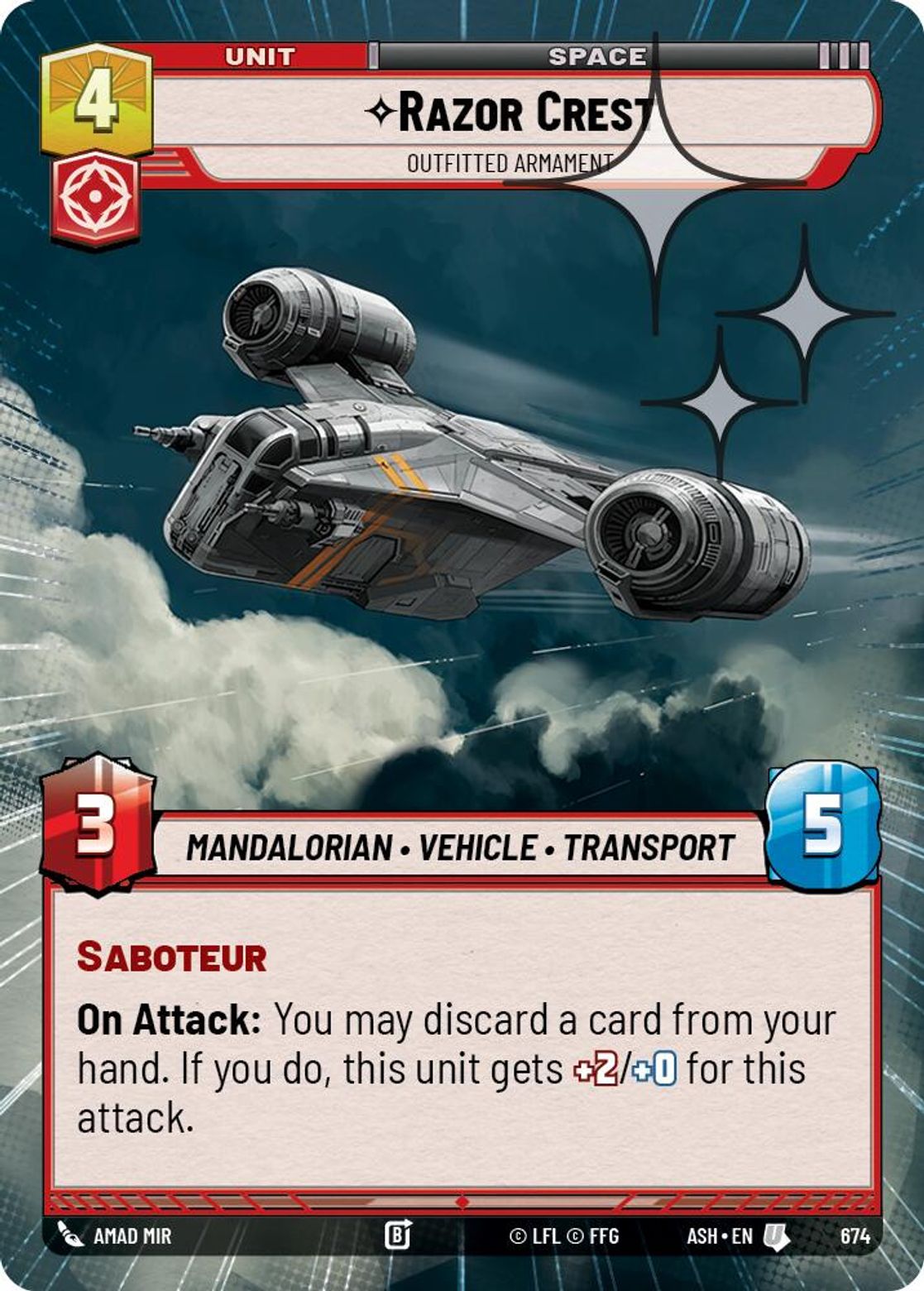 Razor Crest, Outfitted Armament — Ashes of the Empire 674