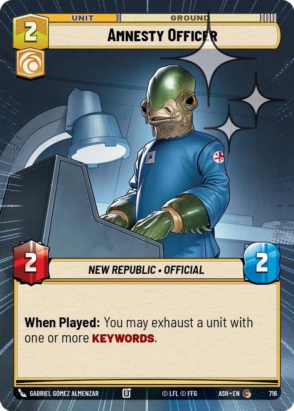 Amnesty Officer — Ashes of the Empire 716