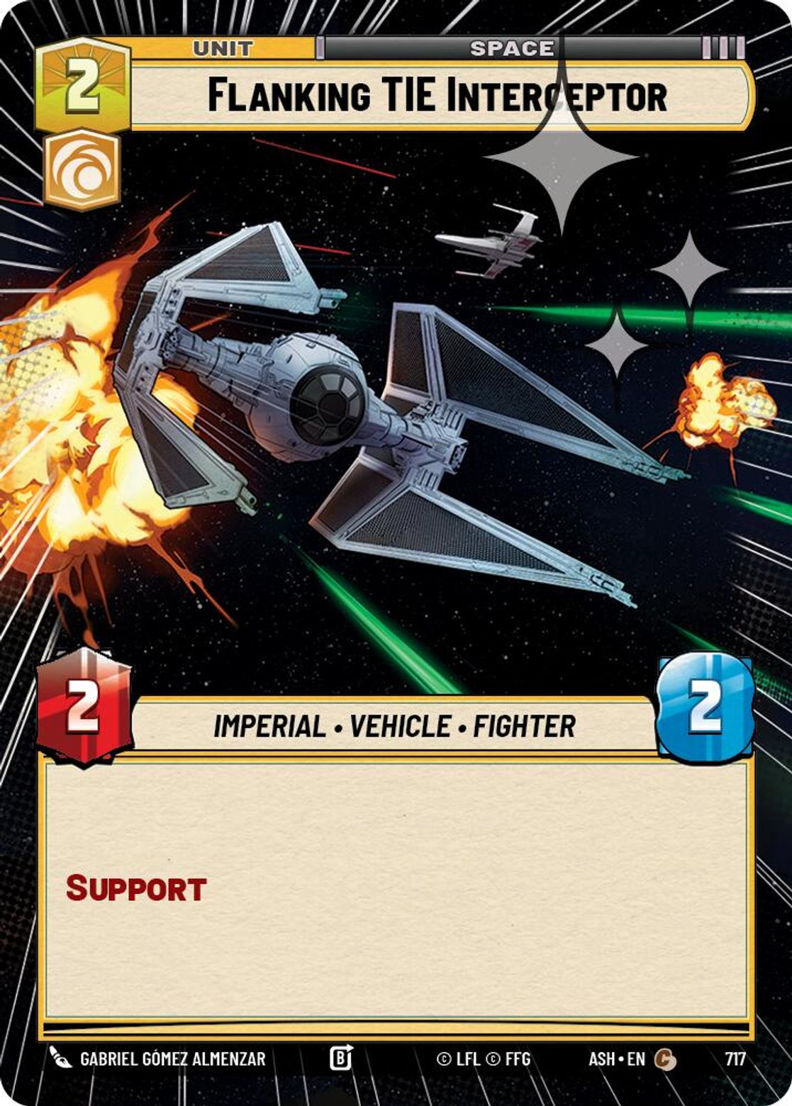 Flanking TIE Interceptor — Ashes of the Empire 717