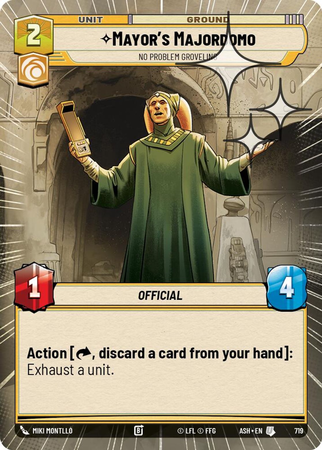 Mayor's Majordomo, No Problem Groveling — Ashes of the Empire 719