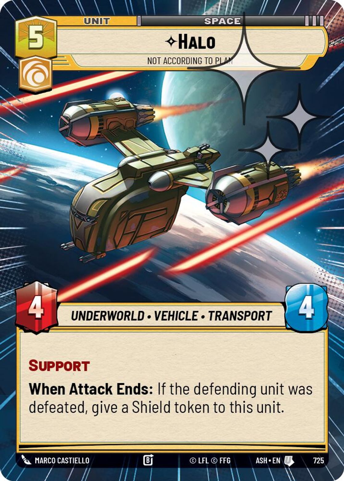 Halo, Not According to Plan — Ashes of the Empire 725
