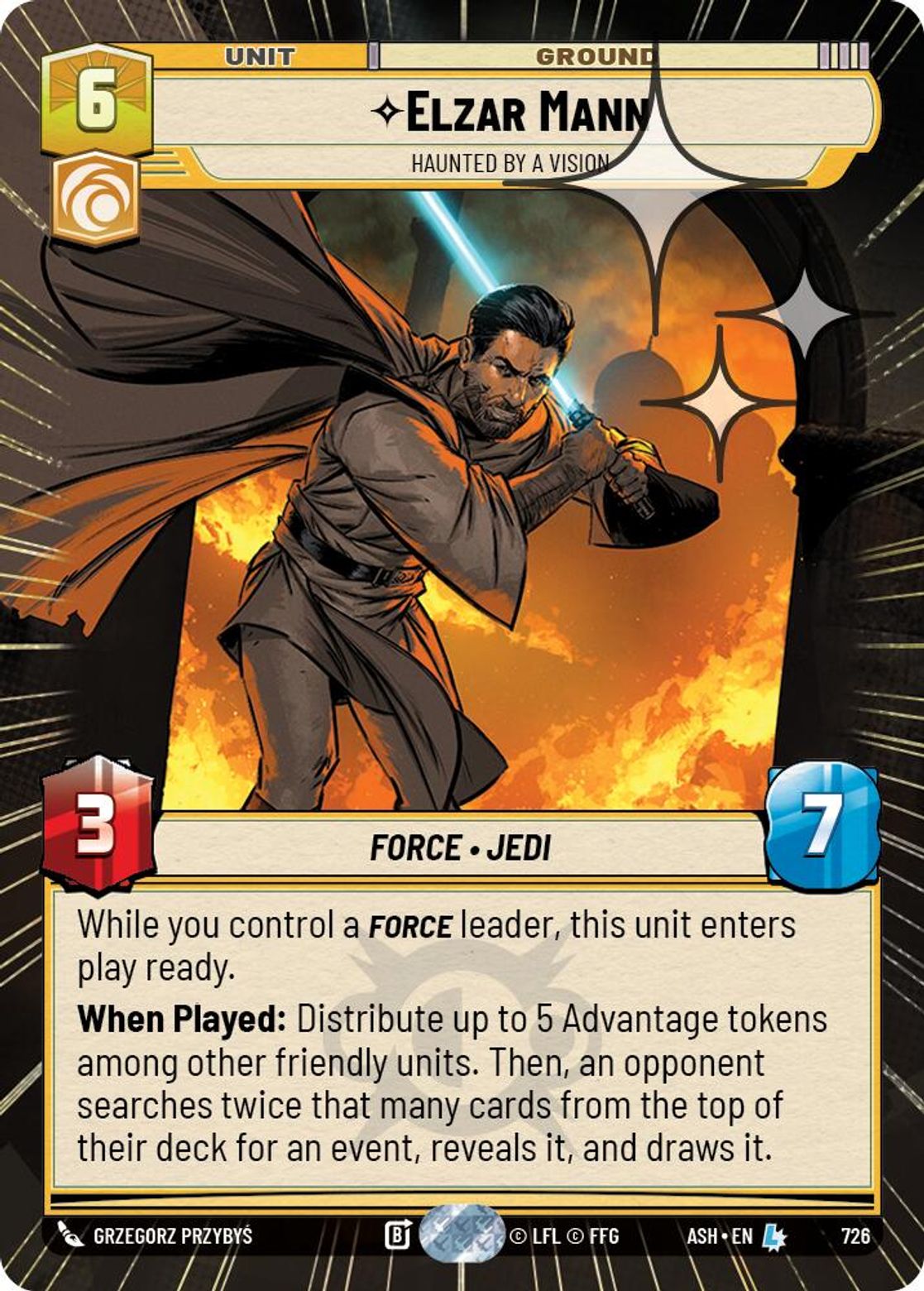 Elzar Mann, Haunted by a Vision — Ashes of the Empire 726