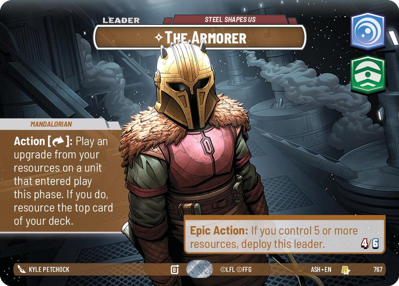 The Armorer, Steel Shapes Us — Ashes of the Empire 767