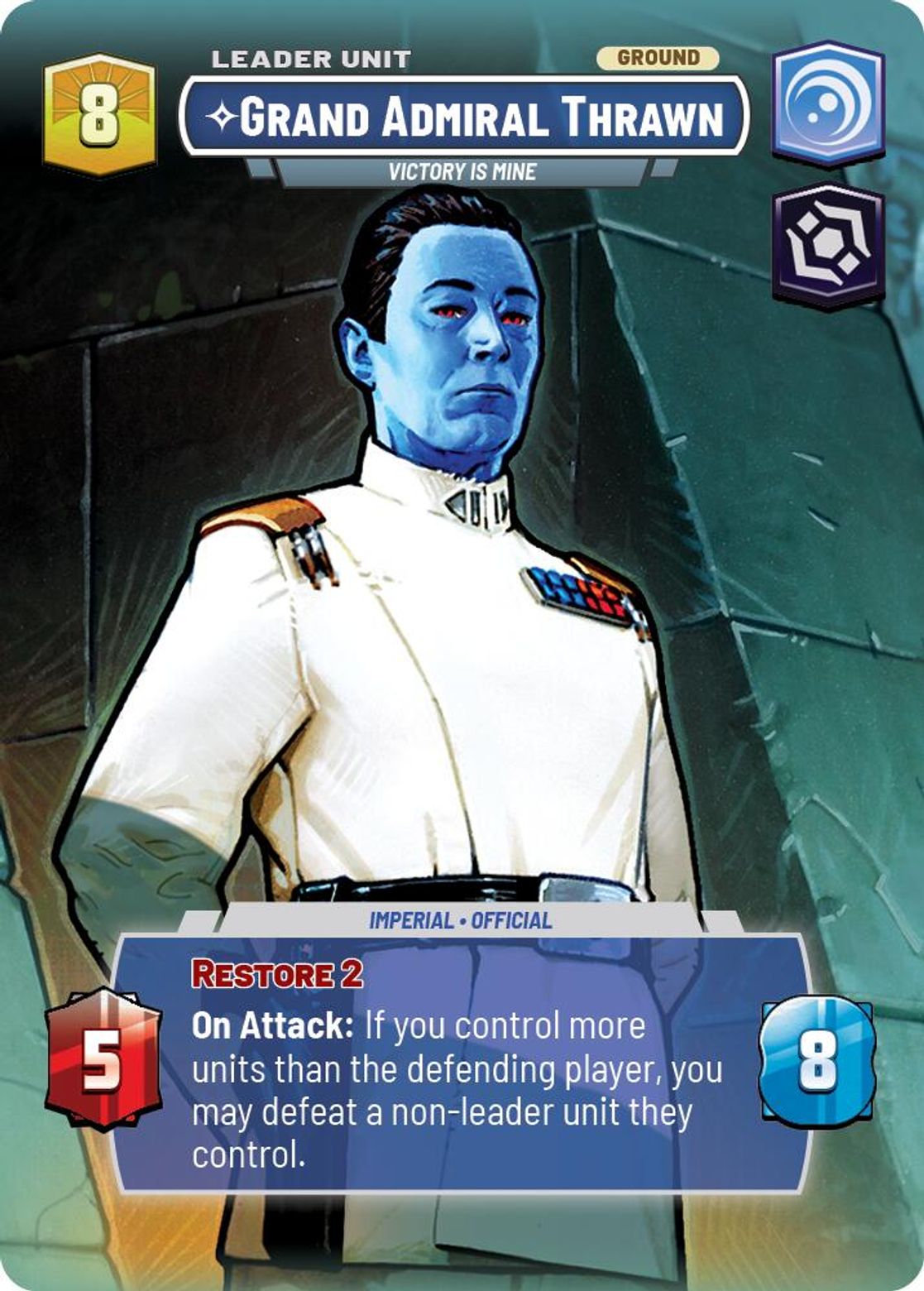 Grand Admiral Thrawn, Victory is Mine (verso)