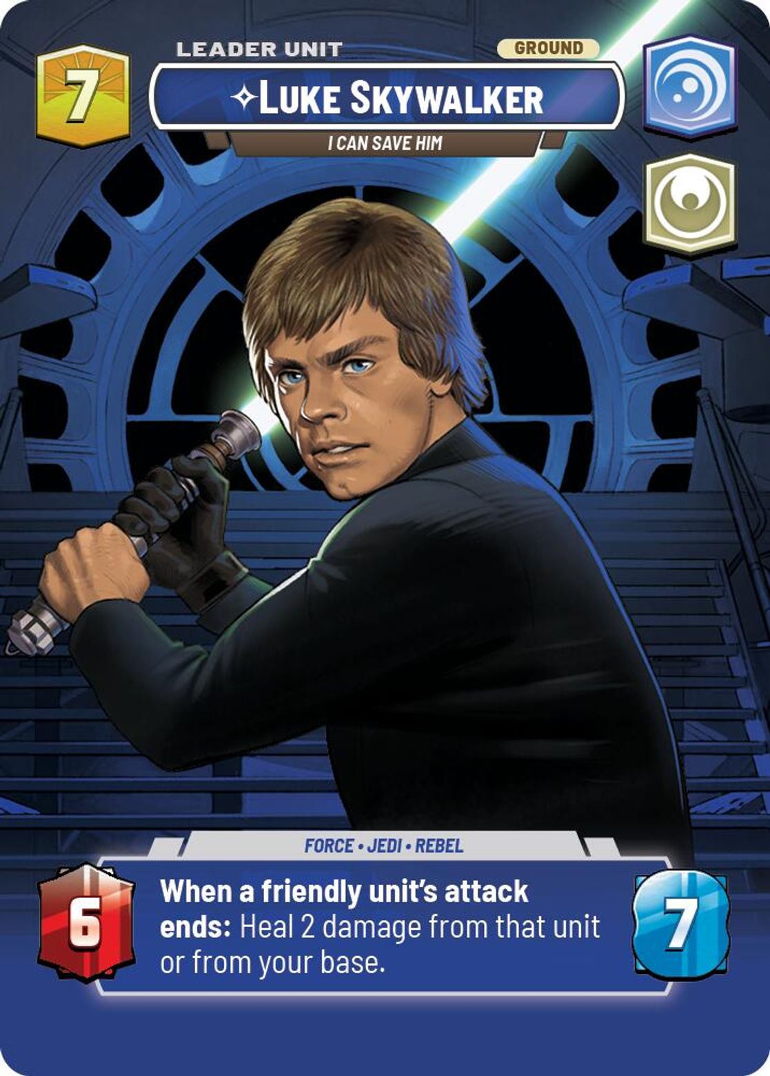 Luke Skywalker, I Can Save Him (verso)