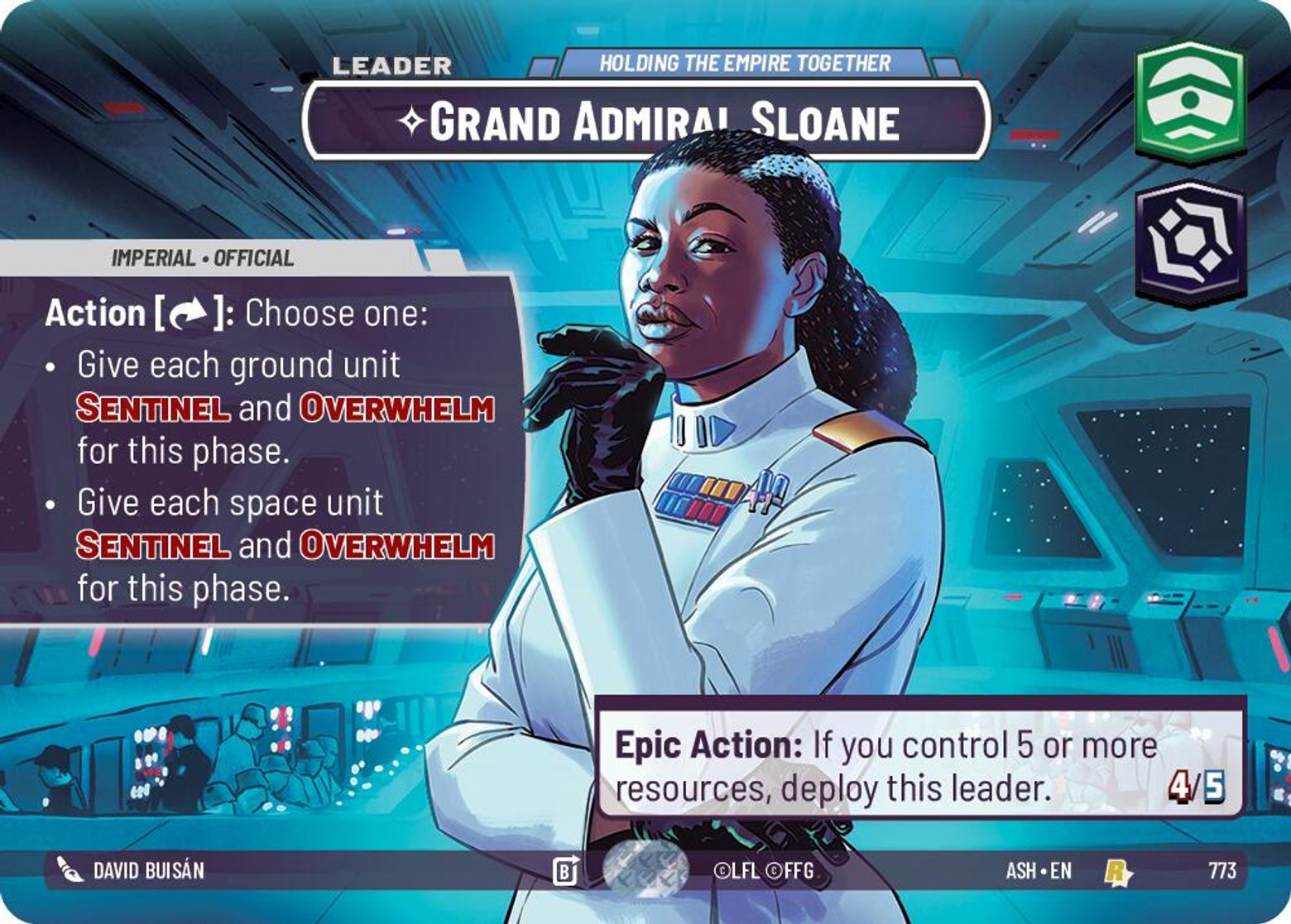 Grand Admiral Sloane, Holding the Empire Together — Ashes of the Empire 773