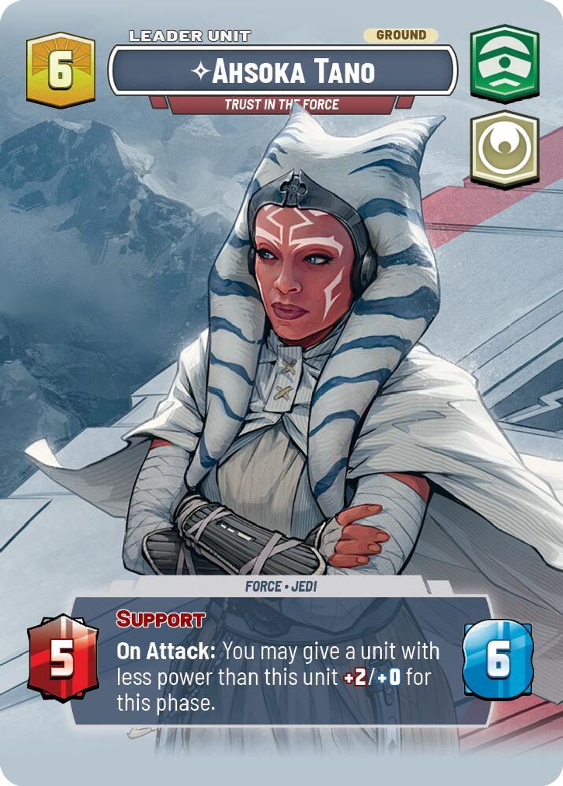 Ahsoka Tano, Trust in the Force (verso)