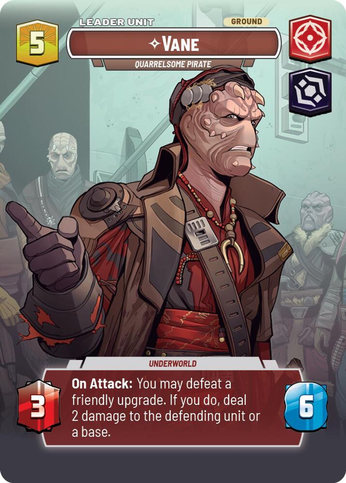Vane, Quarrelsome Pirate (verso)