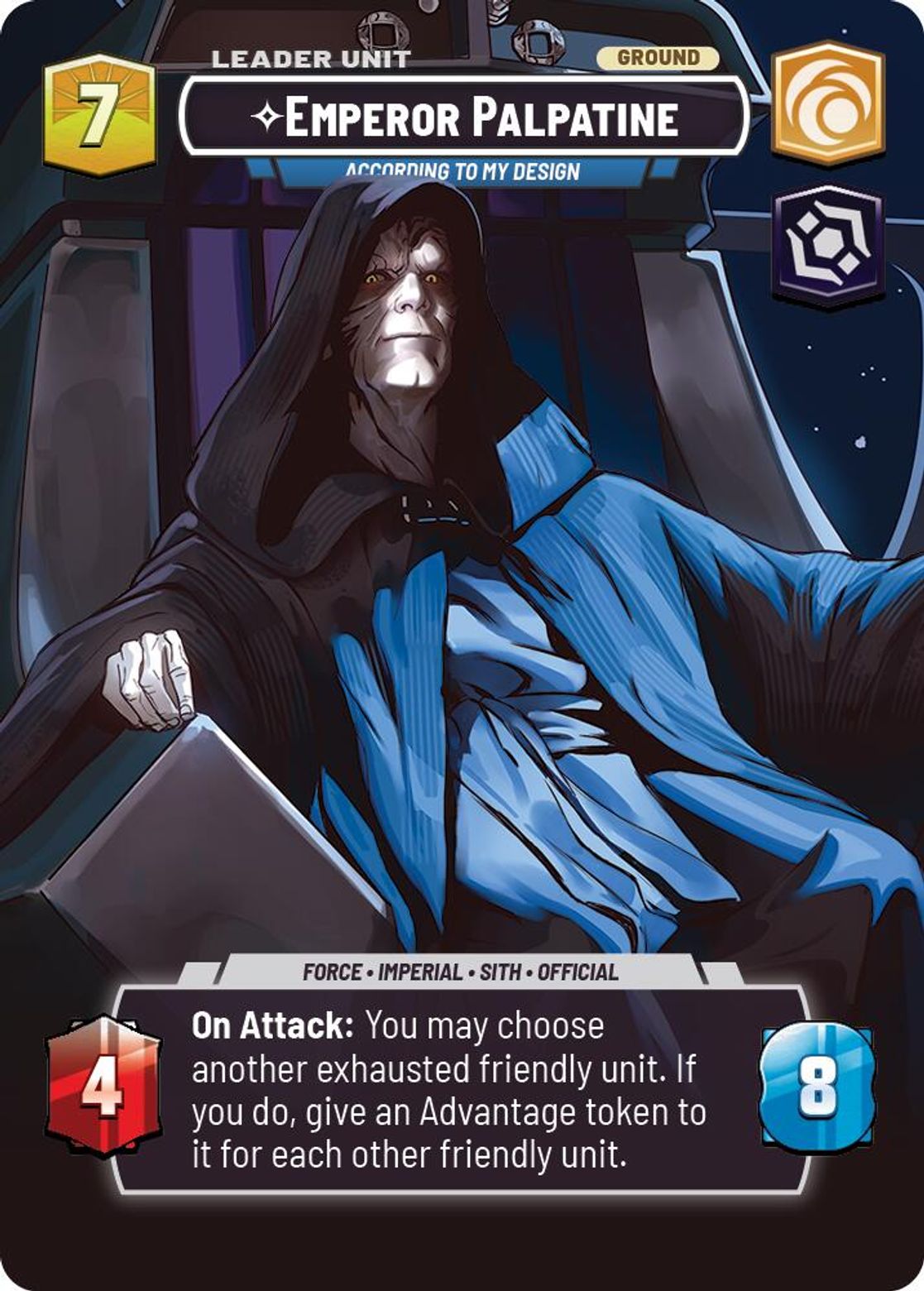 Emperor Palpatine, According to My Design (verso)