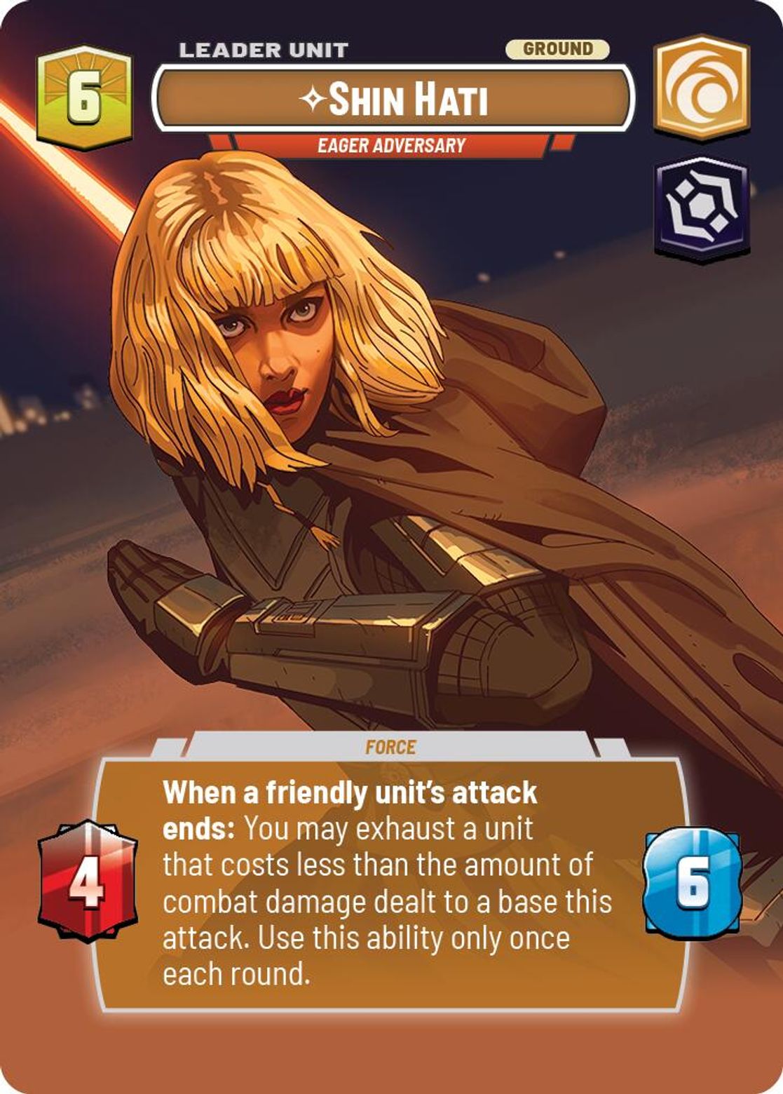 Shin Hati, Eager Adversary (verso)