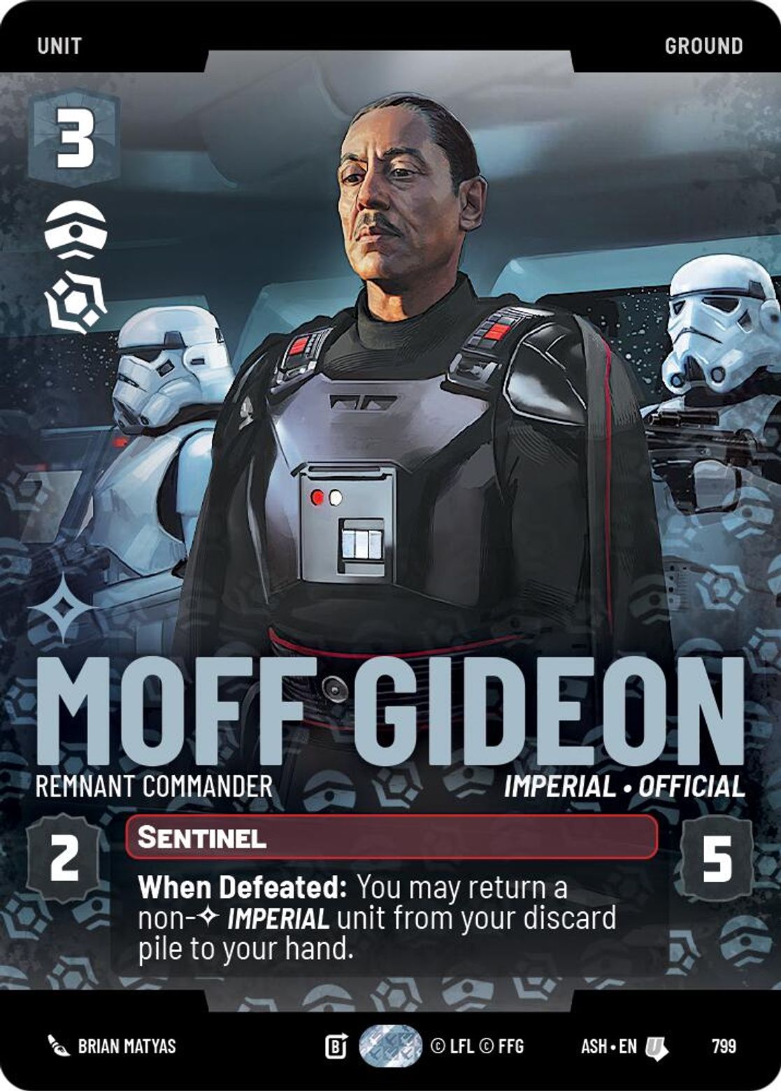 Moff Gideon, Remnant Commander — Ashes of the Empire 799