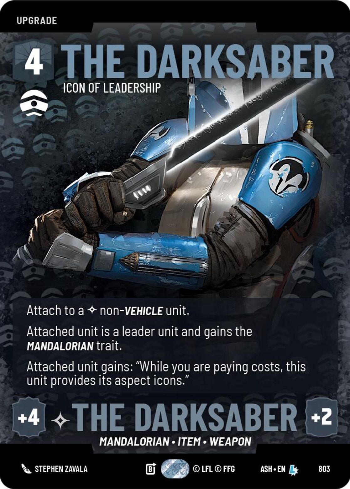 The Darksaber, Icon of Leadership — Ashes of the Empire 803