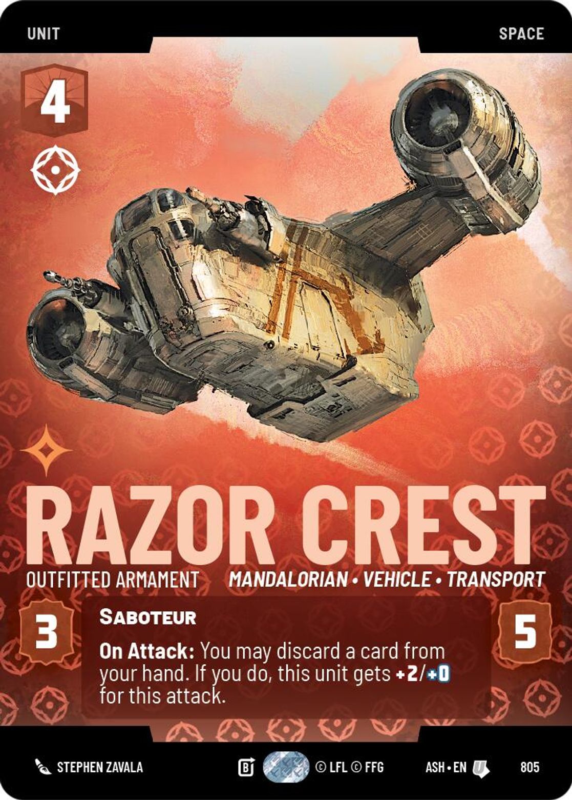 Razor Crest, Outfitted Armament — Ashes of the Empire 805