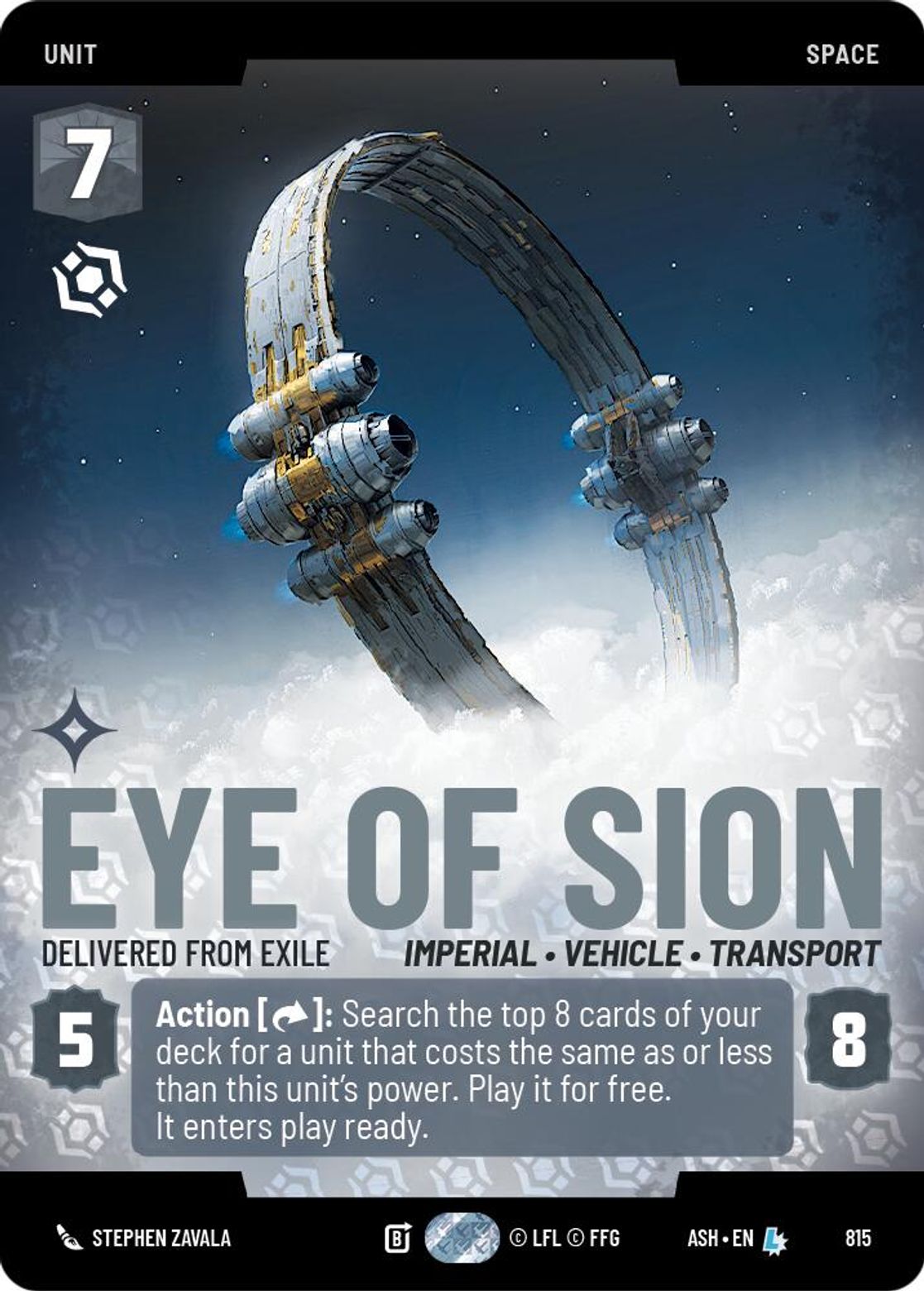 Eye of Sion, Delivered from Exile — Ashes of the Empire 815