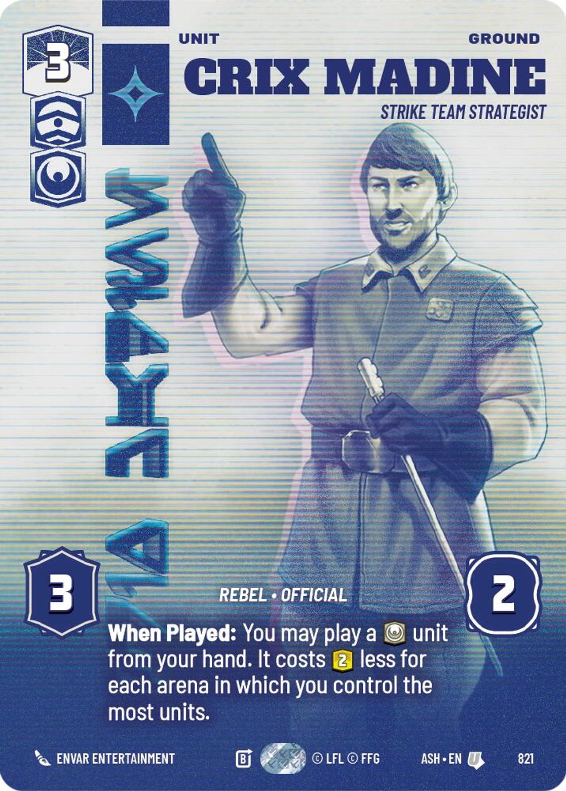 Crix Madine, Strike Team Strategist — Ashes of the Empire 821