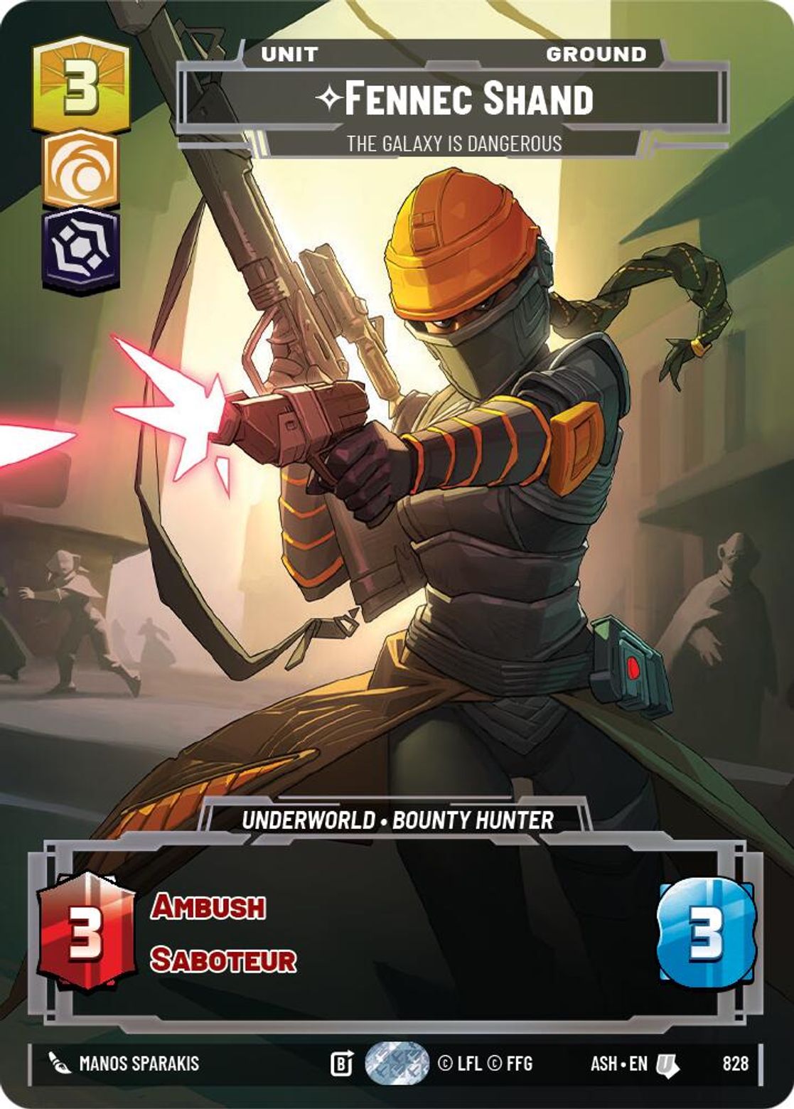 Fennec Shand, The Galaxy is Dangerous — Ashes of the Empire 828