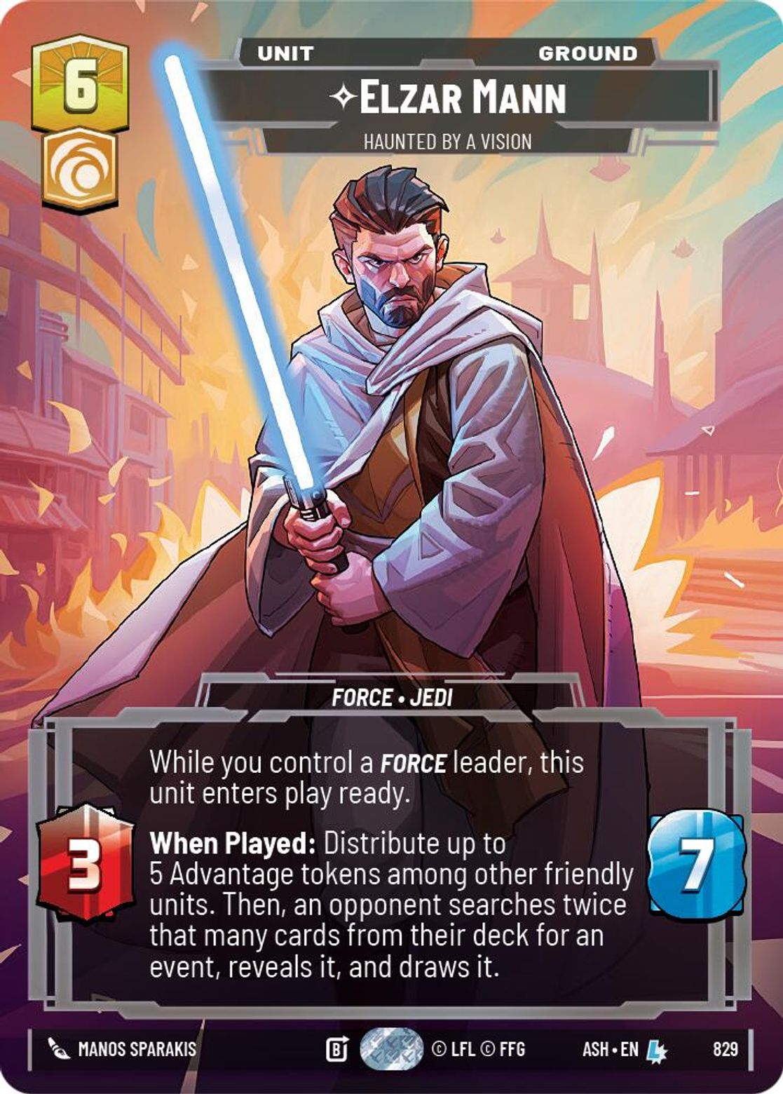 Elzar Mann, Haunted by a Vision — Ashes of the Empire 829