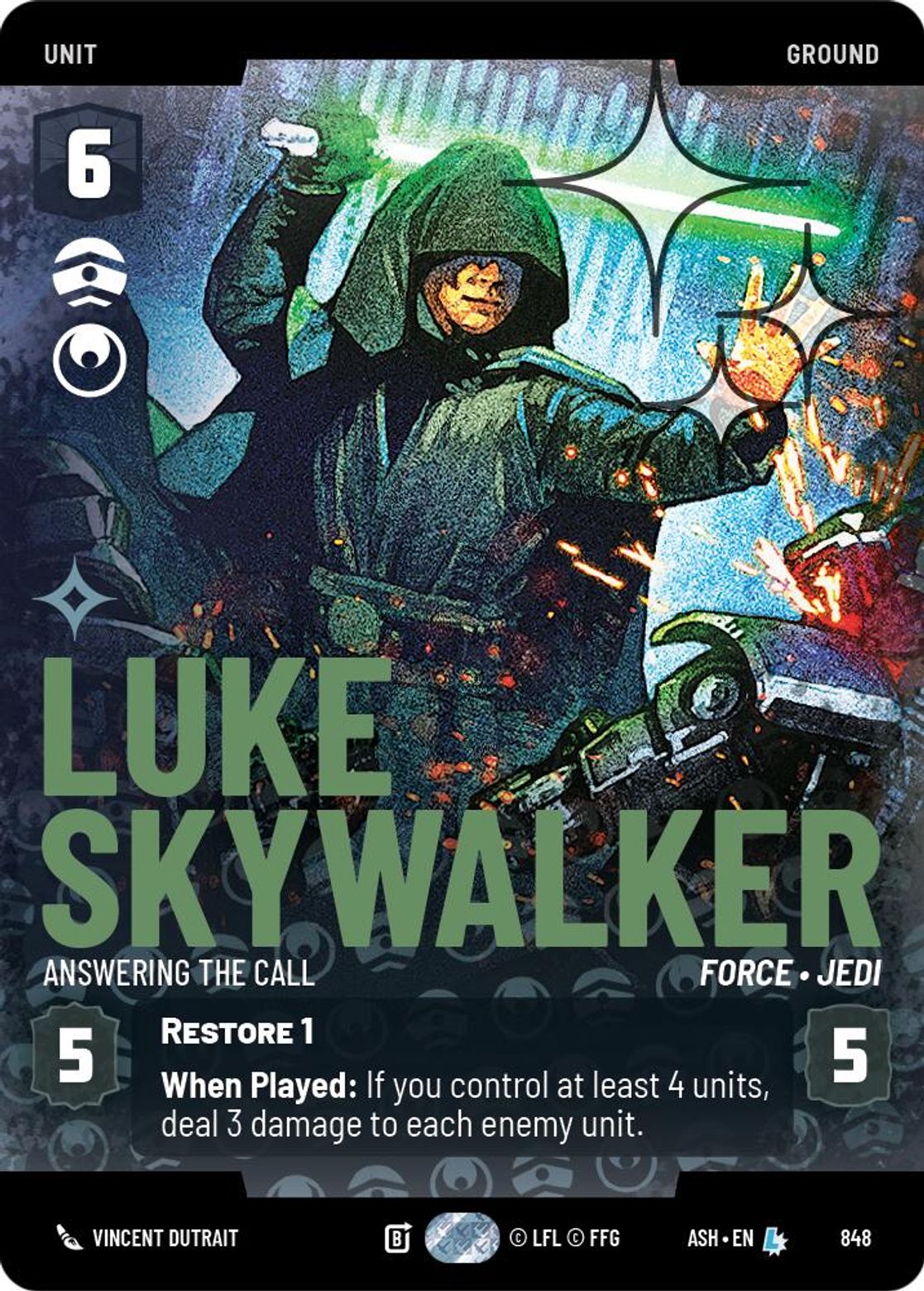 Luke Skywalker, Answering the Call — Ashes of the Empire 848
