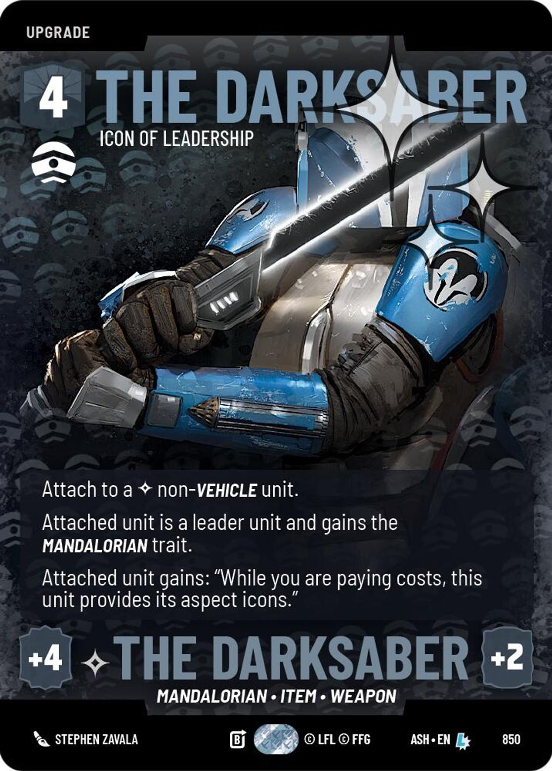 The Darksaber, Icon of Leadership — Ashes of the Empire 850