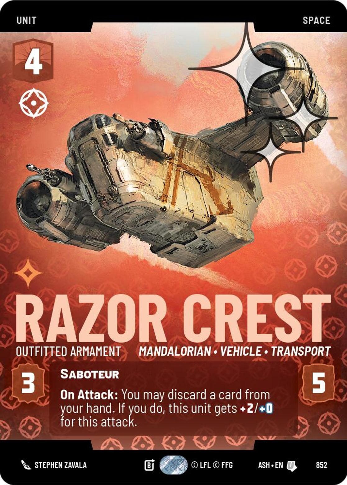 Razor Crest, Outfitted Armament — Ashes of the Empire 852