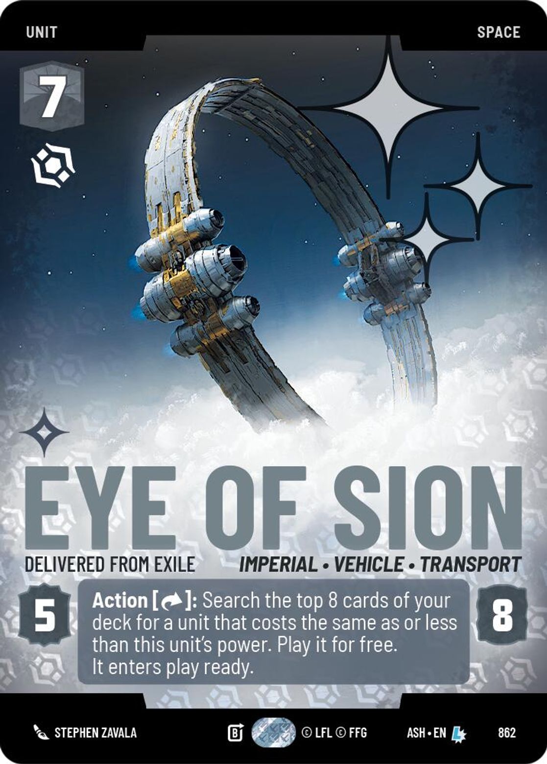 Eye of Sion, Delivered from Exile — Ashes of the Empire 862
