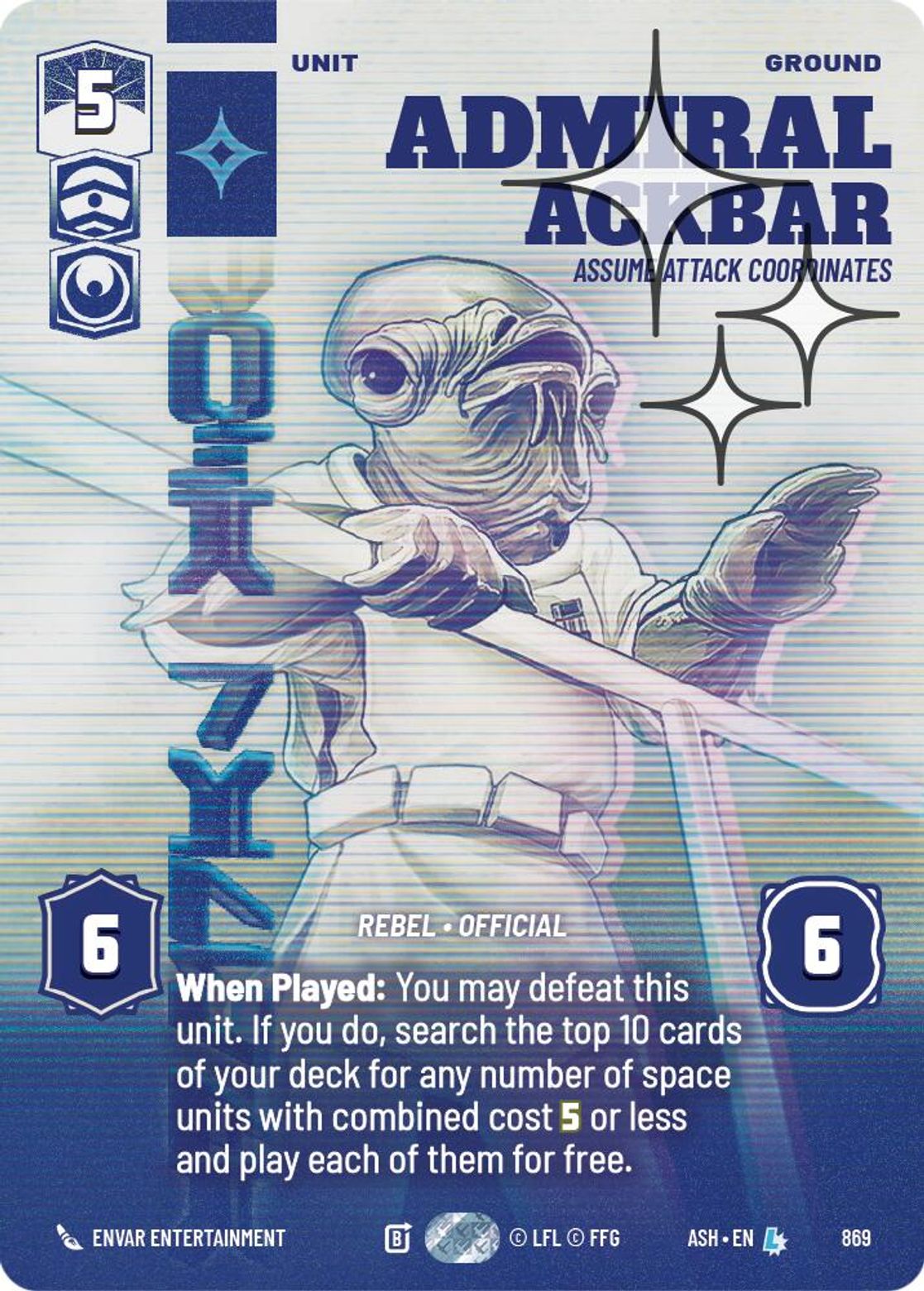Admiral Ackbar, Assume Attack Coordinates — Ashes of the Empire 869