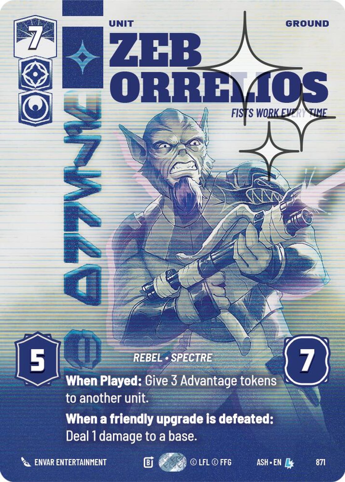 Zeb Orrelios, Fists Work Every Time — Ashes of the Empire 871