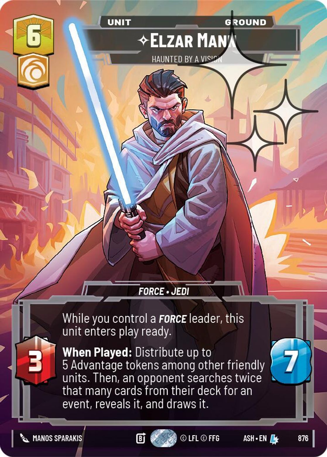 Elzar Mann, Haunted by a Vision — Ashes of the Empire 876