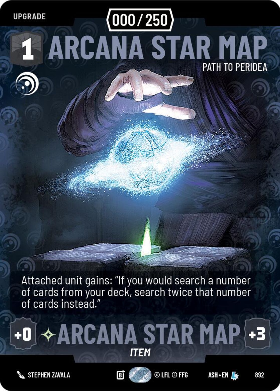 Arcana Star Map, Path to Peridea — Ashes of the Empire 892