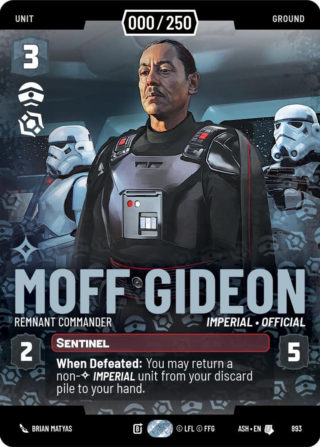 Moff Gideon, Remnant Commander — Ashes of the Empire 893