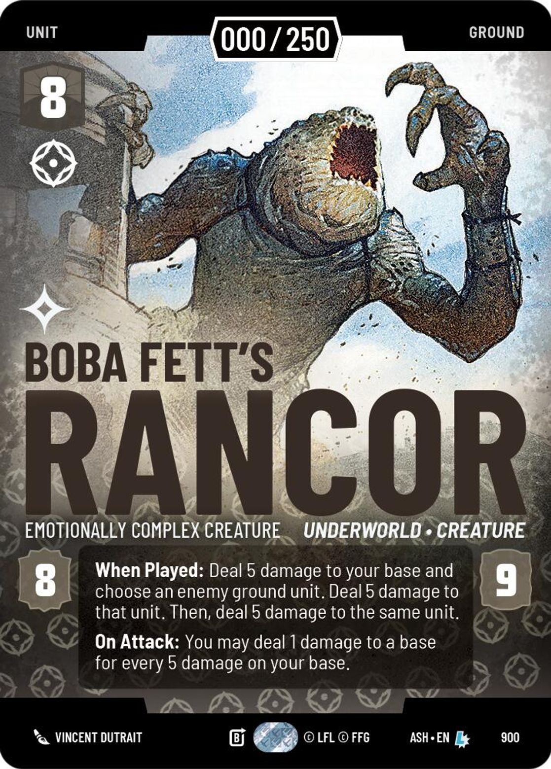 Boba Fett's Rancor, Emotionally Complex Creature — Ashes of the Empire 900