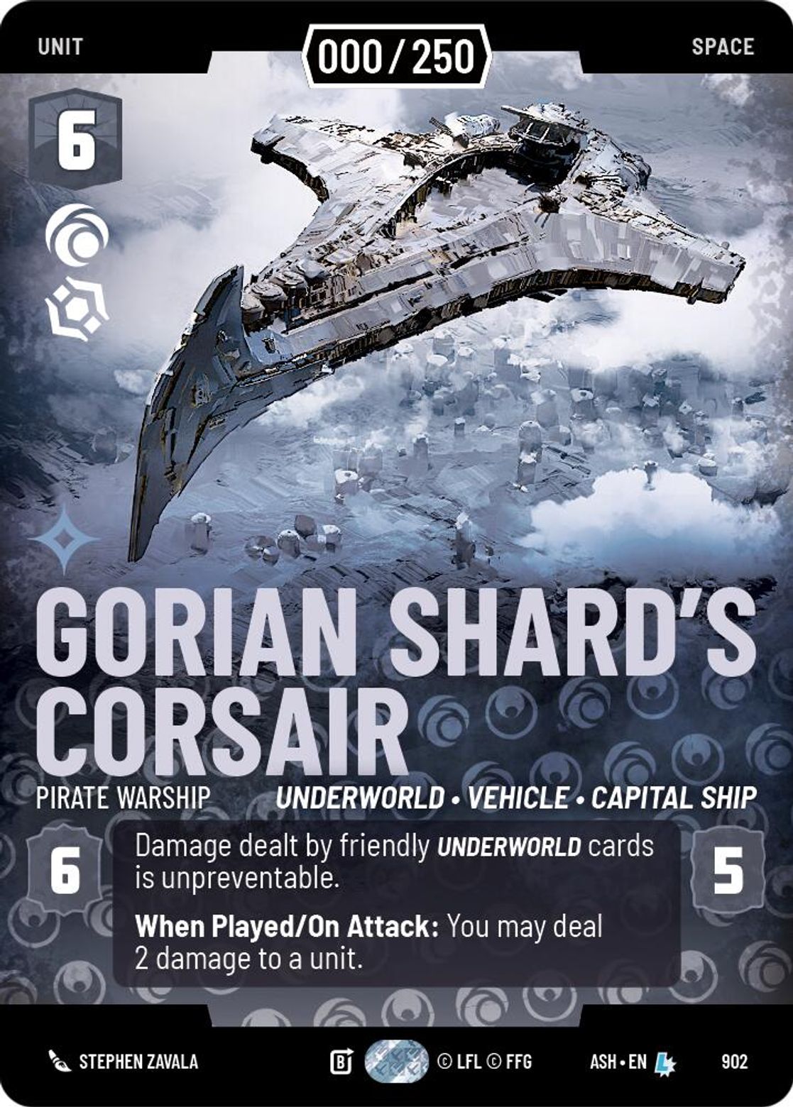 Gorian Shard's Corsair, Pirate Warship — Ashes of the Empire 902