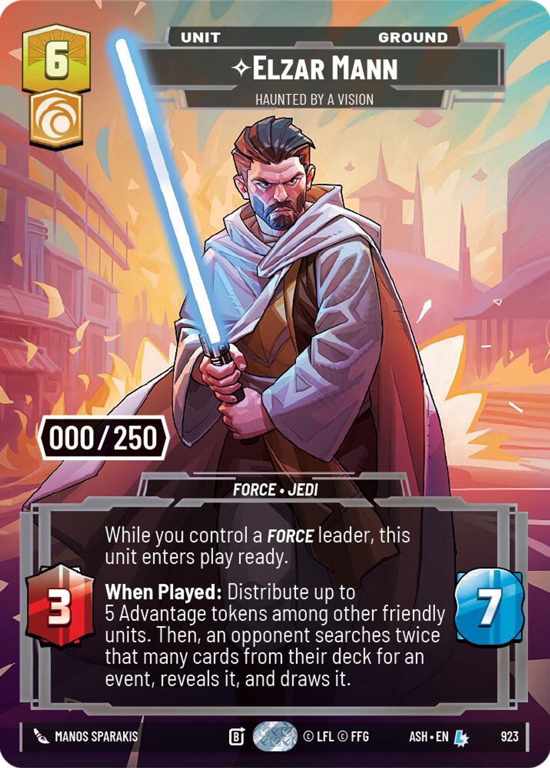 Elzar Mann, Haunted by a Vision — Ashes of the Empire 923