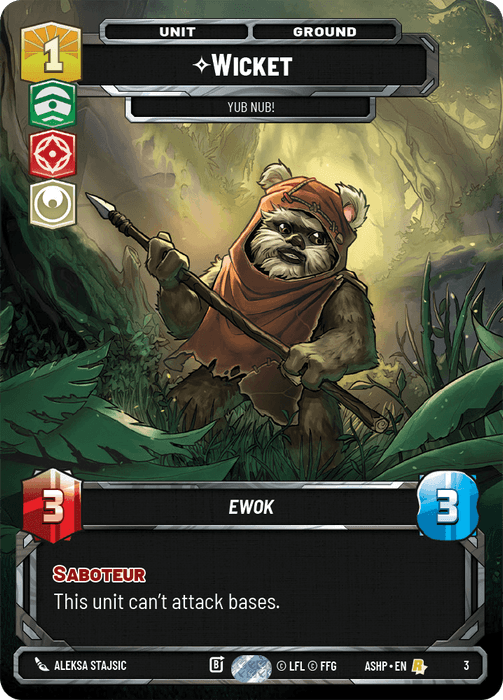 Wicket, Yub Nub! — Ashes of the Empire - OP Promo 003