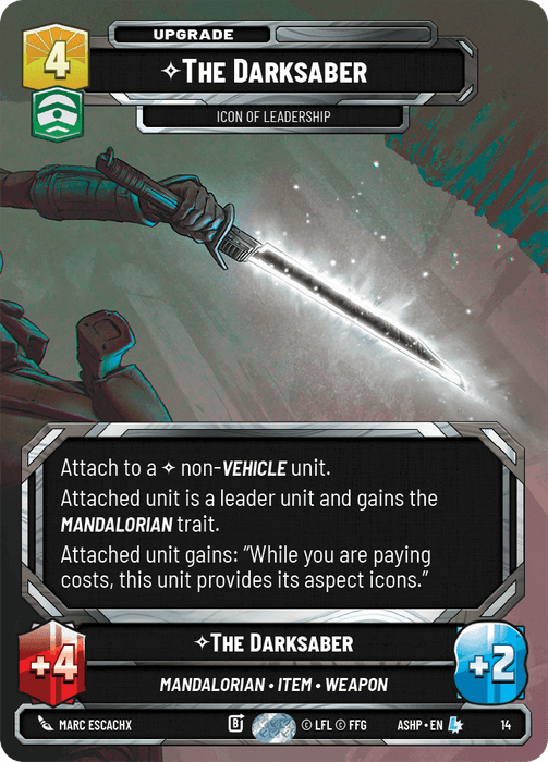 The Darksaber, Icon of Leadership — Ashes of the Empire - OP Promo 014